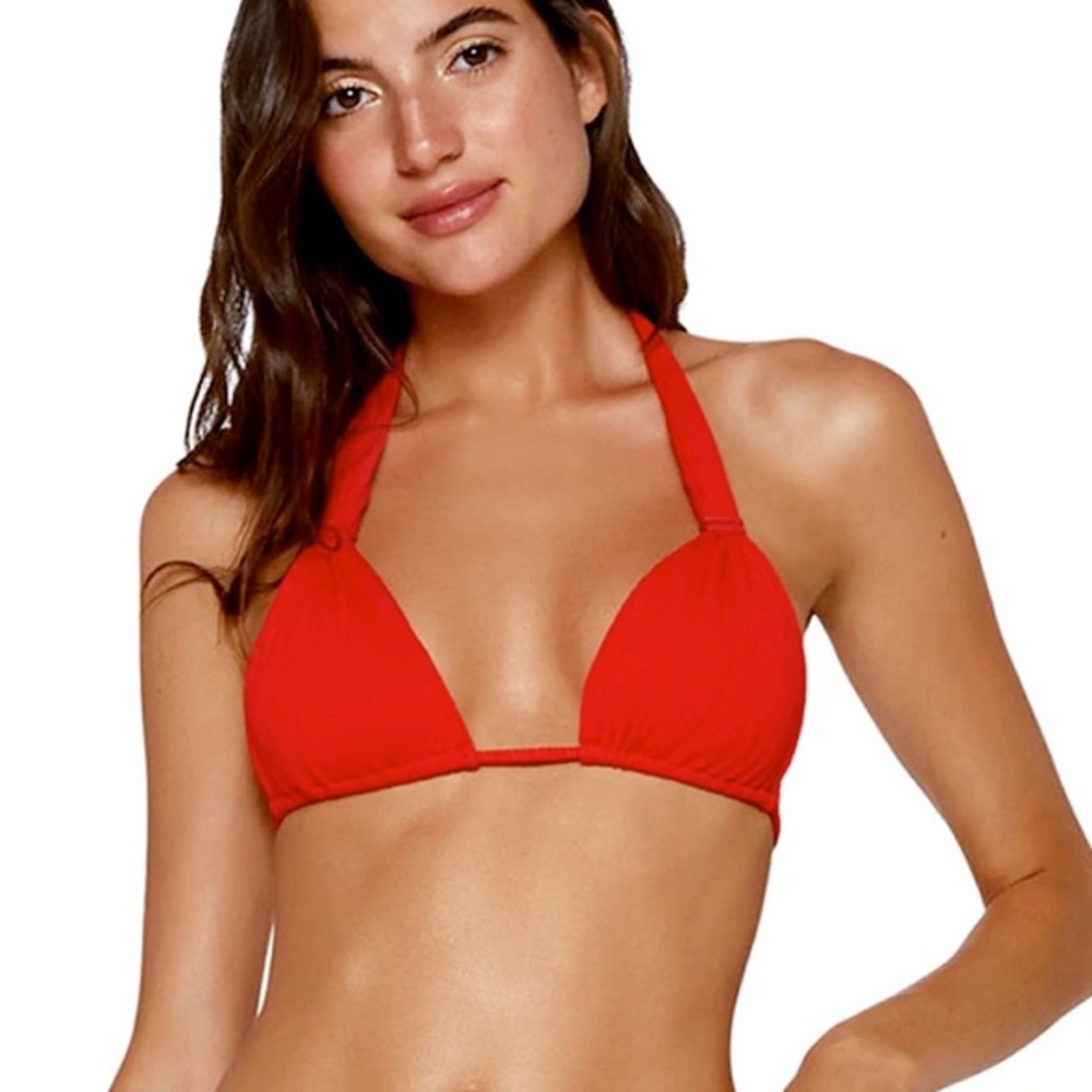 Vix Paula Hermanny Swimwear Bia Tube Bikini Top - Red - Size M
